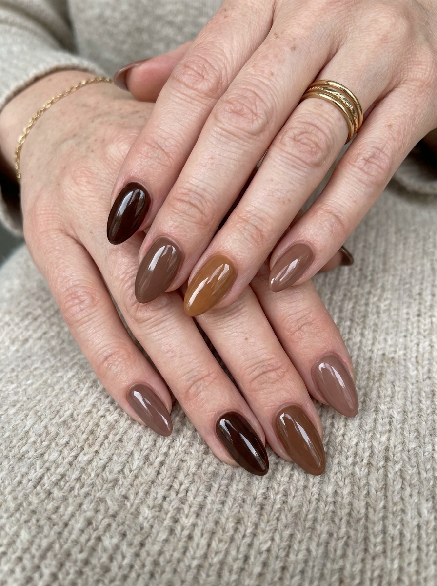 Silk Sonic Brown Nails